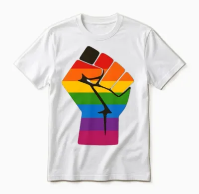 Blm Pride Fist Unisex T-Shirt - White