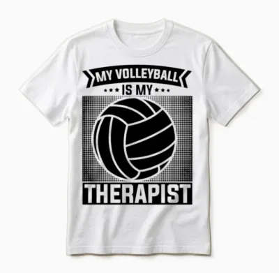 Volleyball Players Unisex T-Shirt - White