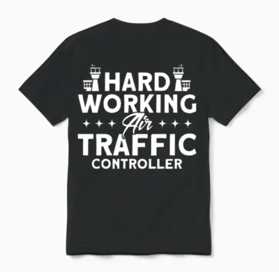 Air Traffic Control Airport Gift Unisex T-Shirt - Black