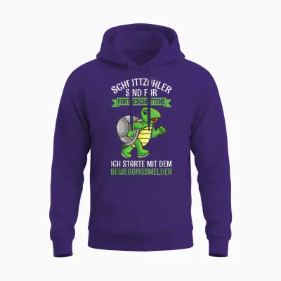 Schrittzähler Sind Für Fortgeschrittene Schildkröte Joggen Unisex Hoodie - Purple