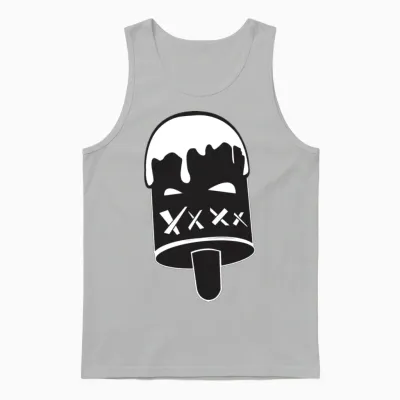 Mean Ice Cream Unisex Tank Top - Ash