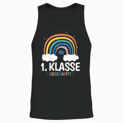 1. Klasse Geschafft Unisex Tank Top - Black