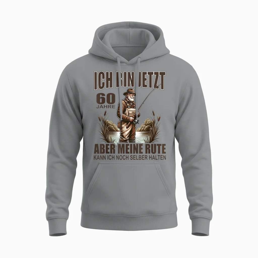 Rentner Lustiger Anglerspruch Für 60. Geburtstag Angler Unisex Hoodie in Sport Grey