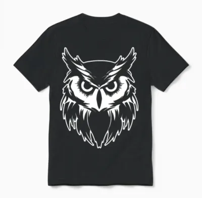 Owl Bird Birds Unisex T-Shirt - Black