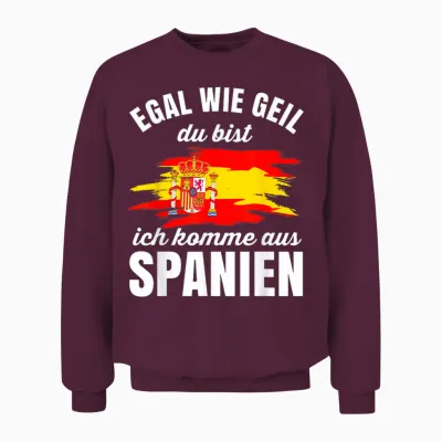 Spanien Tshirt Damen Madrid Spain Espanol Herren Barcelona Unisex Sweatshirt - Maroon