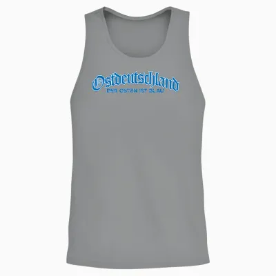 Ostdeutschland - Der Osten Ist Blau - Ossi - Ddr Unisex Tank Top - Sport Grey