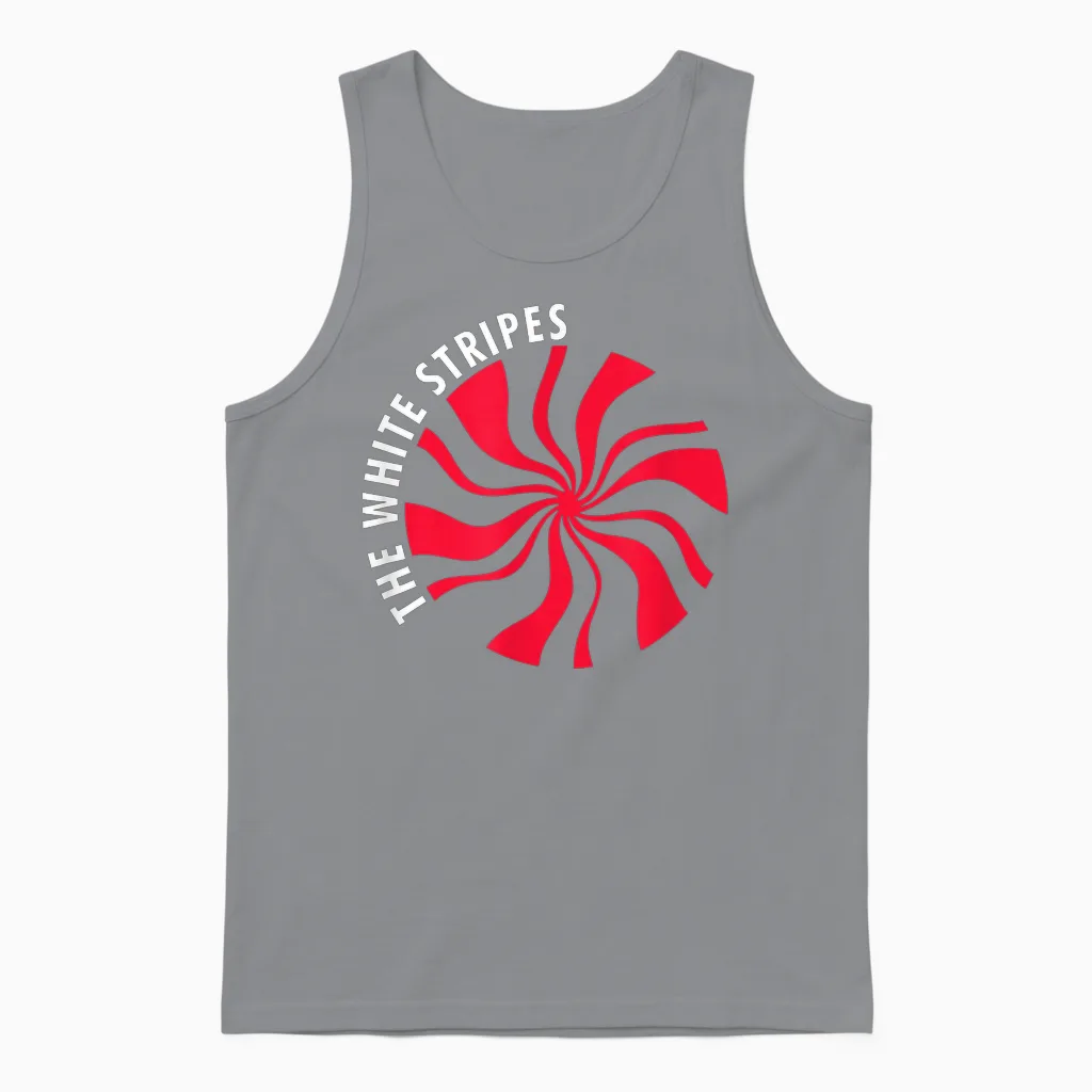 The White Stripes Unisex Tank Top in Sport Grey