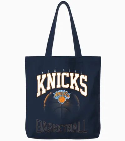 Fichiers Officiels De La Nba New York Knicks X Tote Bags - Navy