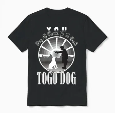 Dog Lover Togo Dog Unisex T-Shirt - Black