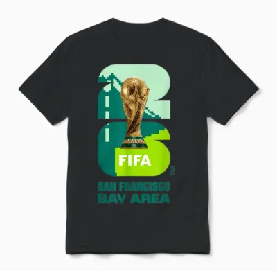 Championnat Du Monde De La Fifa 26 San Francisco Trophy Couleur Unisex T-Shirt - Black
