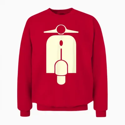 Motor-Roller Front - Roller Unisex Sweatshirt - Red