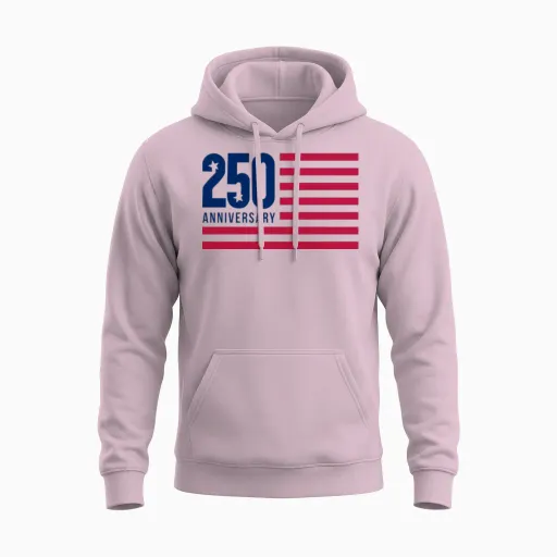 250 Anniversary - Couples & Matching Unisex Hoodie in Light Pink