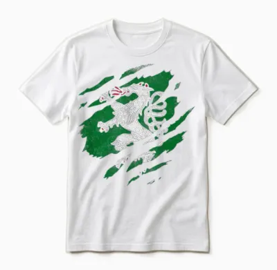 Styrian Panther Styrian Crest T-Shirt, Black, S Unisex T-Shirt - White