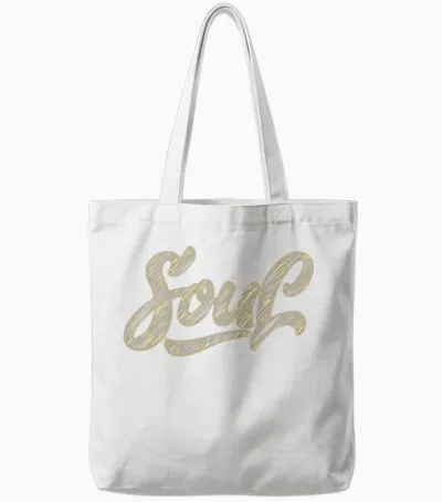 Soul Retro Tote Bags - White