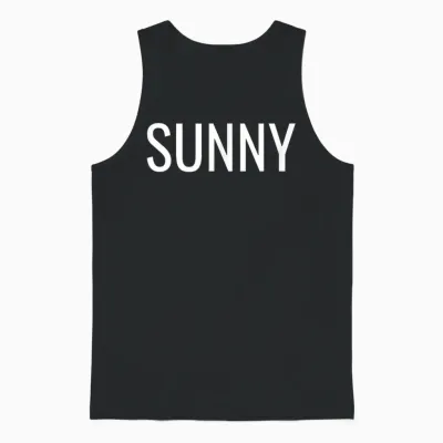 Sunny Unisex Tank Top - Black