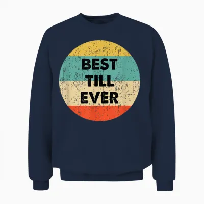 Till Vorname T-Shirt - Herren - Schwarz - S - Kurzarm - Klassisch - Crew Neck - Personalisierte T-Shirts Unisex Sweatshirt - Navy