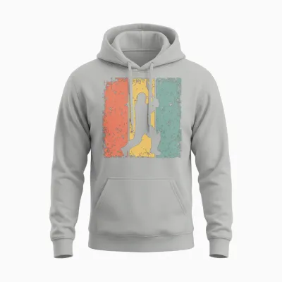 Cricket Retro Unisex Hoodie - Ash