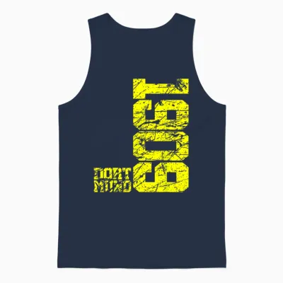 Dortmund 1909 Men's and Women's Ruhrpott Football Fan Unisex Tank Top - Navy