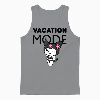 Kuromi Vacation Mode Unisex Tank Top - Sport Grey