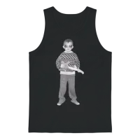 Retro Kid Legend Unisex Tank Top - Black – 1
