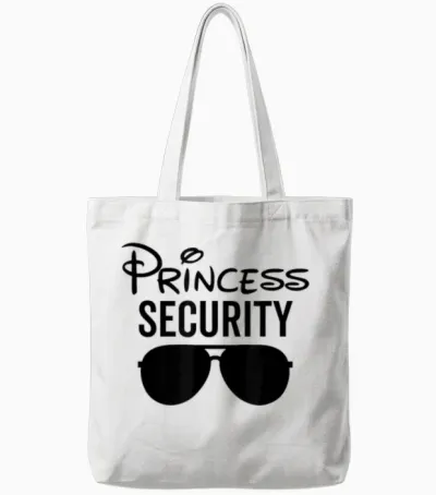 Princesse Sécurité Papa Copain Mari Grossesse Tote Bags - White