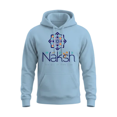 The Art of Free Line Unisex Hoodie - Light Blue