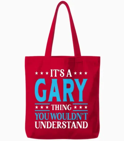 It's a Gary Thing Surname Team Family Last Name Ga Tote Bags - Red