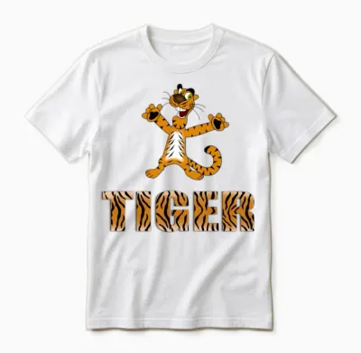 Funny Tiger Unisex T-Shirt - White