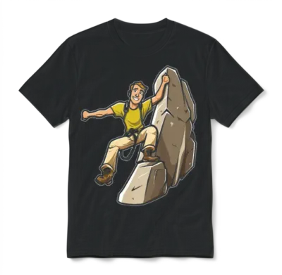 Hiking Hike Cool Unisex T-Shirt - Black