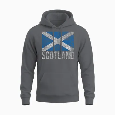 Scotland Saltire Croix De St André écossais Unisex Hoodie - Charcoal