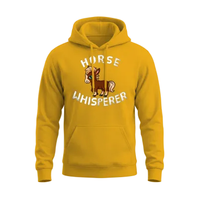 Horse Lover Horse Whisperer Horse Back Riding Unisex Hoodie - Gold