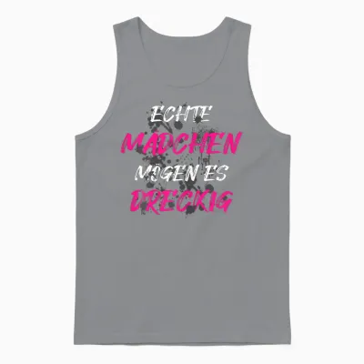 Echte Mädchen Muddy Race Schlammlauf Mud Run Unisex Tank Top - Sport Grey