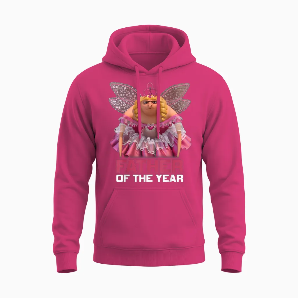 Despicable Me "gru in a Tutu" for Father's Day T-Shirt, Black, S Unisex Hoodie in Heliconia