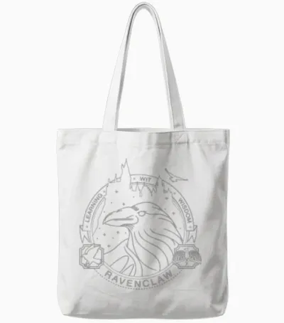 Harry Potter Ravenclaw Coat of Arms Tote Bags - White