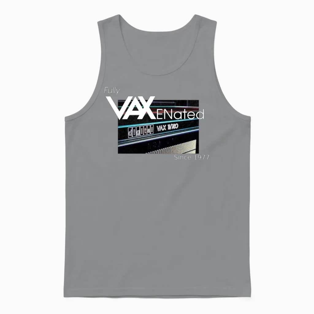 Fully Vaxenated Since 1977 Unisex Tank Top in Sport Grey