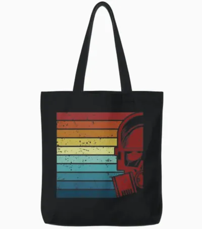 Retro Uranium Nuclear Power Plant Energy Nuclear Tote Bags - Black