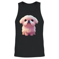Dog Cute Puppy Dogs — Lovers Gift Unisex Tank Top - Black – 2