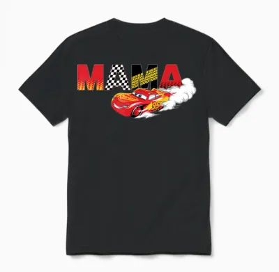 Disney & Pixar's Cars Mama Birthday Gift Mother's Day Unisex T-Shirt - Black