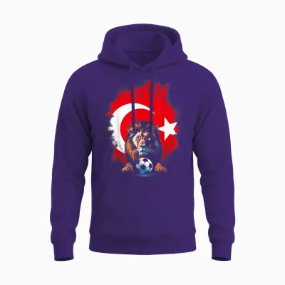 Türkiye Geschenk Für Türkei Fußball Fußball Europa Unisex Hoodie - Purple