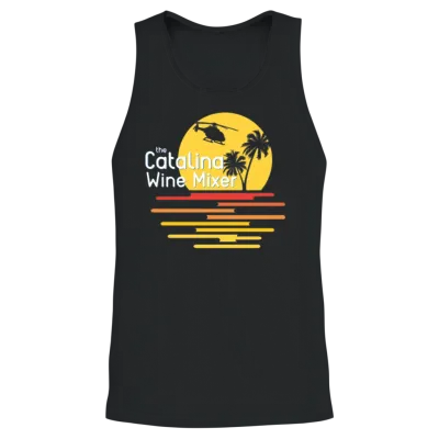 Catalina Wine Mixer Unisex Tank Top - Black