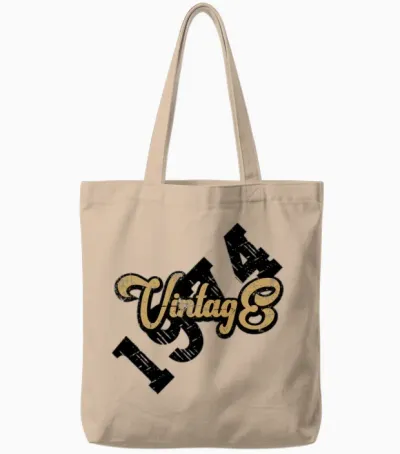 1974 Vintage Tote Bags - Natural