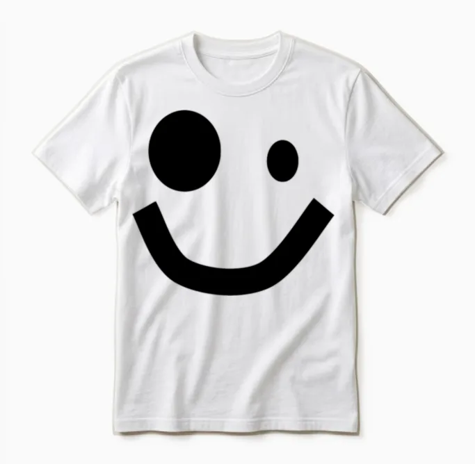 Roblox Face Unisex T-Shirt in White