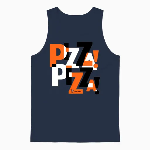 Little Caesars Pizza Pizza Unisex Tank Top in Navy