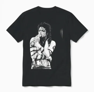 Tournée Mondiale Live Bad De Michael Jackson à Aintree 1988 Unisex T-Shirt - Black