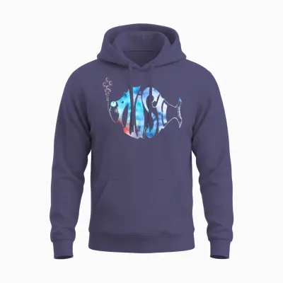 Aesthetic Colorful Phish-Jam Tie-Dye Tee Graphic Unisex Hoodie - Heather Sport Dark Navy