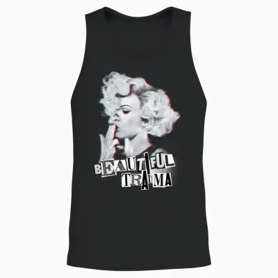 P! Nk Beautiful Trauma T-Shirt, Black, S Unisex Tank Top - Black