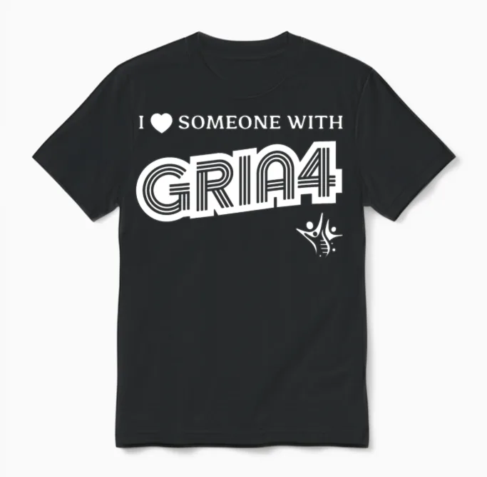 I Love Someone with Gria4 Unisex T-Shirt in Black