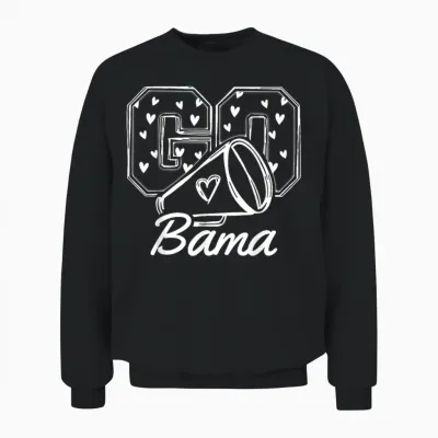Alabama State Vintage Lover Men Women & Unisex Sweatshirt - Black