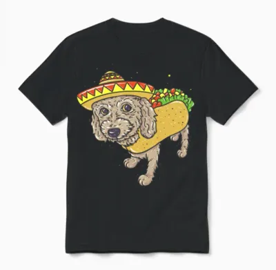 Mexican Dog Unisex T-Shirt - Black