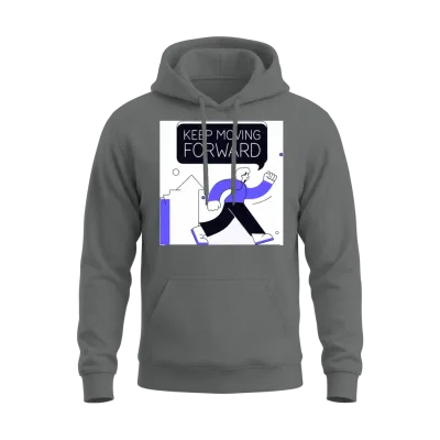 Keep Moving Forward Unisex Hoodie - Graphite Heather